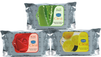 

Ginni Refreshing Facial Wipes - Rose,Lemon &Aloe Vera(Pack of 30)