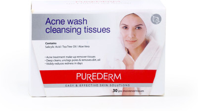 

Purederm Acne Wash Cleasning Tissues