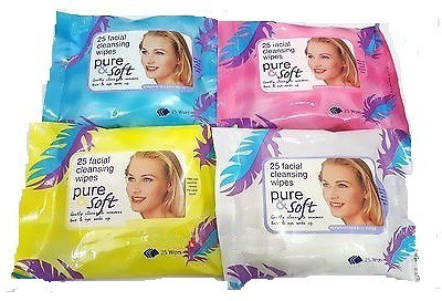 

Liqon Pure Soft Facial Face Skin cleaning Wet Tissue Wipes (MultiFlavour)(Pack of 4)
