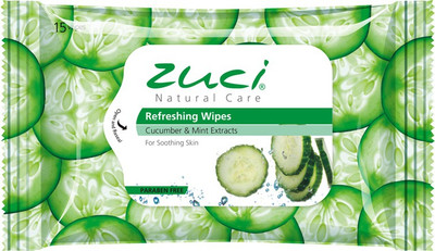 

Zuci Cucumber & Mint Wipes