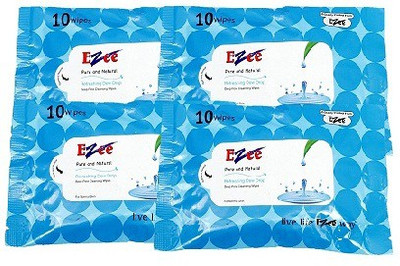 

Ezee Wet Wipes Dew Drops 10 wipes(Pack of 4)
