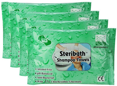

OM Shampoo Towels -No Water & Rinsing Required(Pack of 40)