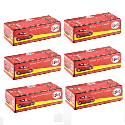 

Ezee Face Tissue Paper Napkins / Car Box(Pack of 6)