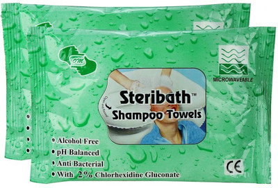 

OM Shampoo Towels -No Water & Rinsing Required(Pack of 20)