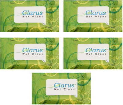 

Clarus Wet Wipes Lime 10 Pulls Pack of 5(Pack of 5)