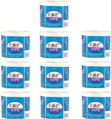 

Ezee Toilet Tissue Roll / Bathroom Roll 2 Ply, 42 Mtrs(Pack of 10)