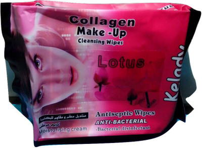 

KELADY COLLAGEN MAKE UP CLEANING WIPES(Pack of 25)