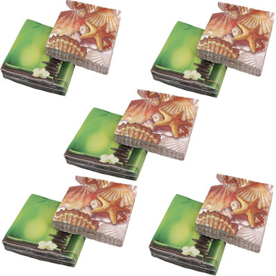 

Ezee Printed Tissue Paper 13 Inches X 13 Inches 3 Ply(Pack of 5)