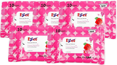 

Ezee Rose Wet Wipes 10(Pack of 5)