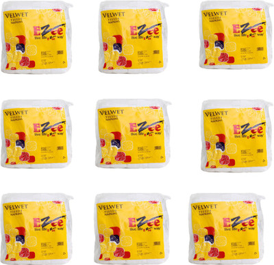 

Ezee Tissue Paper Napkins / Face Tissue Small Pack 12 x 12 Inches(Pack of 9)