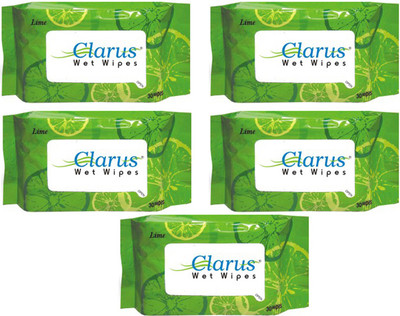 

Clarus Wet Wipes Lime 30 Pulls Pack of 5(Pack of 5)