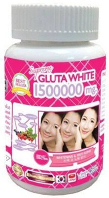 

Gluta 1500000 MG GLUTATHIONE SKIN WHITENING LIGHTING SKIN BY GLUTA SUPREME 30 Caps(5 g)
