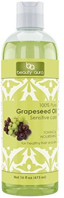 

Beauty Aura 100% Pure Grapeseed Oil Hexane Free (16 Lf )(473 ml)
