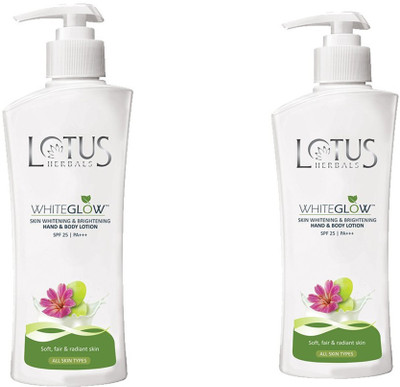 

Lotus Herbals whiteglow skin brightening and whitening lotion( pack of 2)(600 ml)