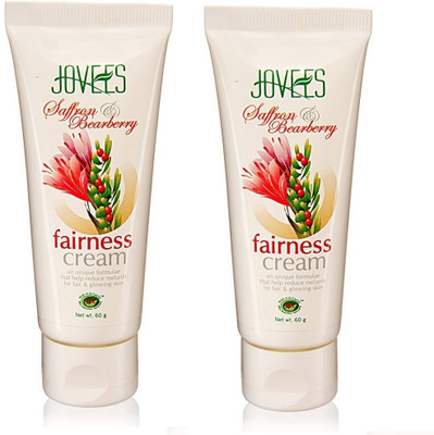 JOVEES Saffron & Bearberry Fairness Cream Pack Of 2(120 g)