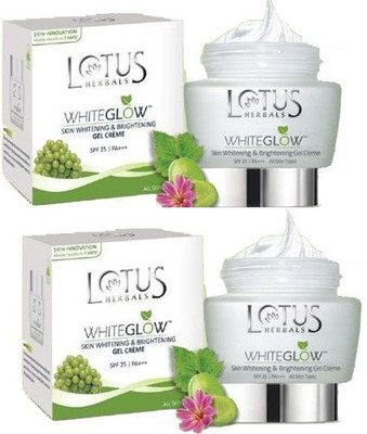 

Lotus Whiteglow Skin Whitening & Brightening Gel Cream SPF 25 (Pack of 2) (60g * 2)))(120 g)