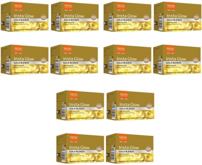 

VLCC Insta Glow Gold Bleach Pack Of 12(360 g)