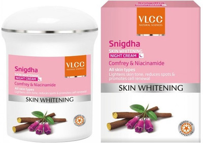 VLCC Snigdha Skin Whitening Night Cream Comfrey & Niacinamide(50 g)
