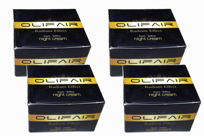 

Olifair Radiant Effect Night Cream - Pack of 4(200 ml)