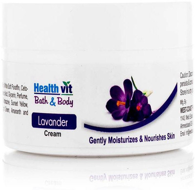 HealthVit Bath & Body Lavender Body & Face Cream 50g(50 g)