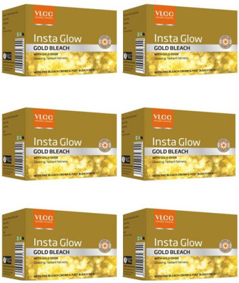 

VLCC Insta Glow Gold Bleach Pack Of 6(180 g)