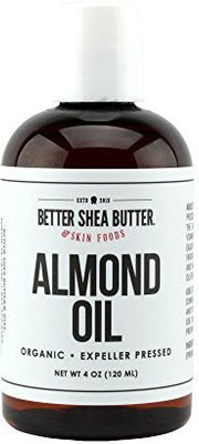 

Better Shea Butter Organic Sweet Almond Oil - 100% Pure And Unrefined(120 ml)