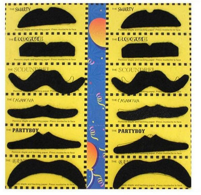 

Fancy Steps English Fake Moustache(Black)