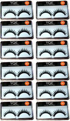 YQE Styling Eyelash Day and Night Pack(Pack of 12)