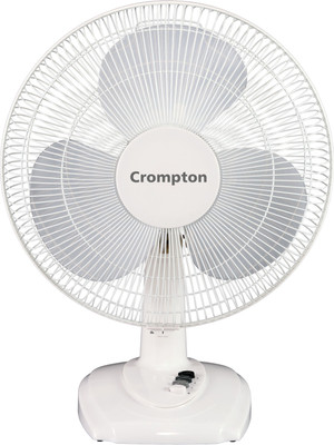 Crompton High Flo Eva - 400 mm 400 mm 3 Blade Table Fan(Opal White, Pack of 1)