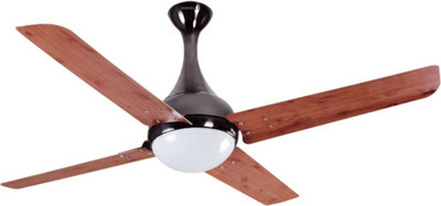 

Havells Dew 4 Blade Ceiling Fan(Red Oak Black Nickel), Brown