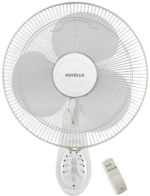 HAVELLS Platina Remote 400 mm Anti Dust 3 Blade Wall Fan(White, Pack of 1)