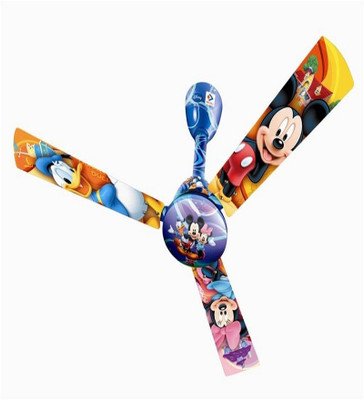 Bajaj Disney 1200 mm Mickey Mouse & Friends 3 Blade Ceiling Fan(Multicolor)