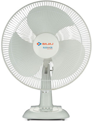Buy Bajaj Rushair 400 Mm High Speed 400 Mm 3 Blade Table Fan White
