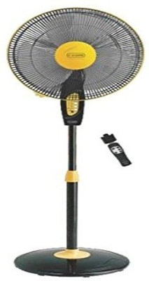 

V-Guard Finesta Remote 400mm 3 Blade Pedestal Fan(Black, Yellow, Pack of 1)