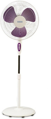 

Usha MIST AIR DUOS 3 Blade Pedestal Fan(WHITE AND PURPLE, Pack of 1), Pink