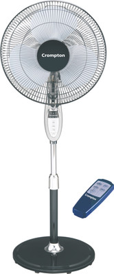 CROMPTON High Flo Easter - 400 mm 400 mm 3 Blade Pedestal Fan(Black, Pack of 1) CROMPTON High Flo Easter - 400 mm 400 mm 3 Blade Pedestal Fan(Black, Pack of 1)