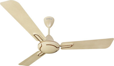 Havells Atilla 3 Blade Ceiling Fan(White, Brown), Ivory