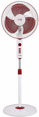 

V-Guard Superflow HSP 400 mm High Speed 3 Blade Pedestal Fan(Red, White)