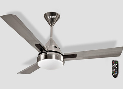 

Orient Spectra 3 Blade Ceiling Fan(Steel, Pack of 1), Silver