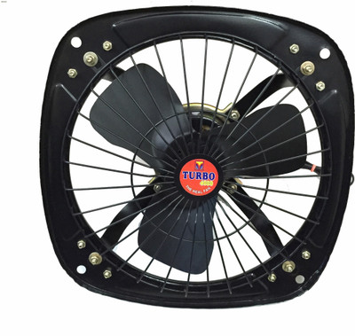 

Turbo 4000 Fresh Air 12 inch Low Speed 3 Blade Exhaust Fan(Black, Pack of 1)