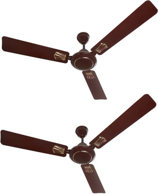 

Citron CF001 (Pack of Two) 3 Blade Ceiling Fan(Brown)