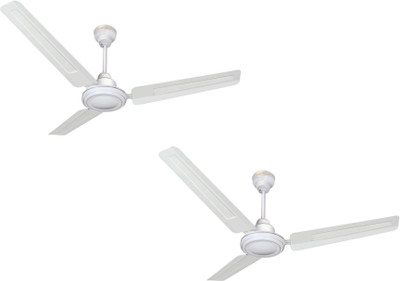

VOLTGUARD BOLD WHITE PACK OF TWO 3 Blade Ceiling Fan(WHITE, Pack of 2)