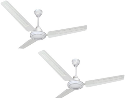 

Sameer Gati pack of 2 white 3 Blade Ceiling Fan(Red, Pack of 2)