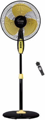 

V-Guard Nightgale 1350RPM Remote 400MM 3 Blade Pedestal Fan(Yellow, Pack of 1)