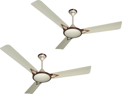 ACTIVA WINDSOR 5 STAR BRONZE IVORY PACK OF TWO 3 Blade Ceiling Fan(BRONZE IVORY, Pack of 2), Beige