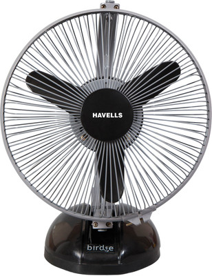 

Havells Birdie 3 Blade Table Fan(Black & Grey)