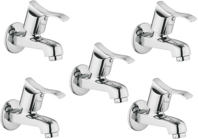 

Oleanna ModelA-01 Angel Bib Cock With Wall Flange (Disc Fitting | Quarter Turn | Form Flow) (Pack of 5 Pcs) Bib Tap Faucet(Wall Mount Installation Type)