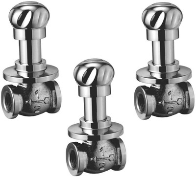 

Oleanna ALCOMN-04 Moon Concealed Stop Cock 1/2" (15mm) With Concealed Flange (Concealed Disc Fittting | Quarter Turn) (Pack of 3 Pcs) Stop Cock Faucet(Wall Concealed Installation Type)