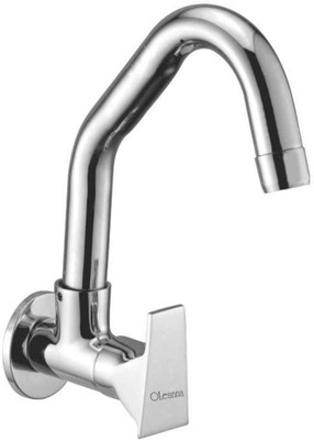 

Oleanna GL-08 Global Sink Tap With Wall Flange Sink Cock With Swivel Casted Spout Wall Mounted (Disc Fitting | Quarter Turn | Form Flow) Compression Faucet(Wall Mount Installation Type)