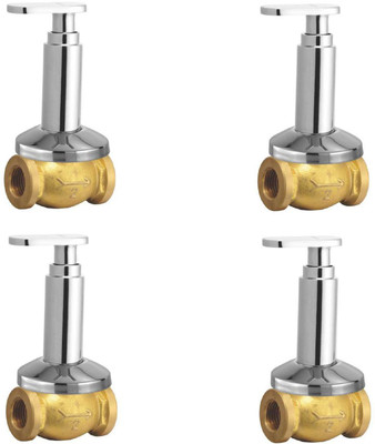 

Oleanna ASCMT-05 Metro Concealed Stop Cock 1/2" (15mm) With Concealed Flange (Concealed Disc Fittting | Quarter Turn) (Pack of 4 Pcs) Stop Cock Faucet(Wall Concealed Installation Type)